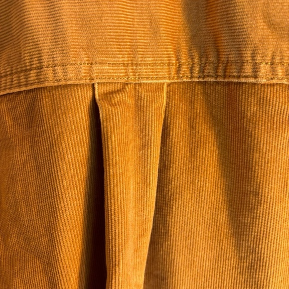 EVERLANE Sz M Corduroy Shirt Patch Pockets Buttoned Tulip Rounded Hem Shacket - Picture 7 of 10